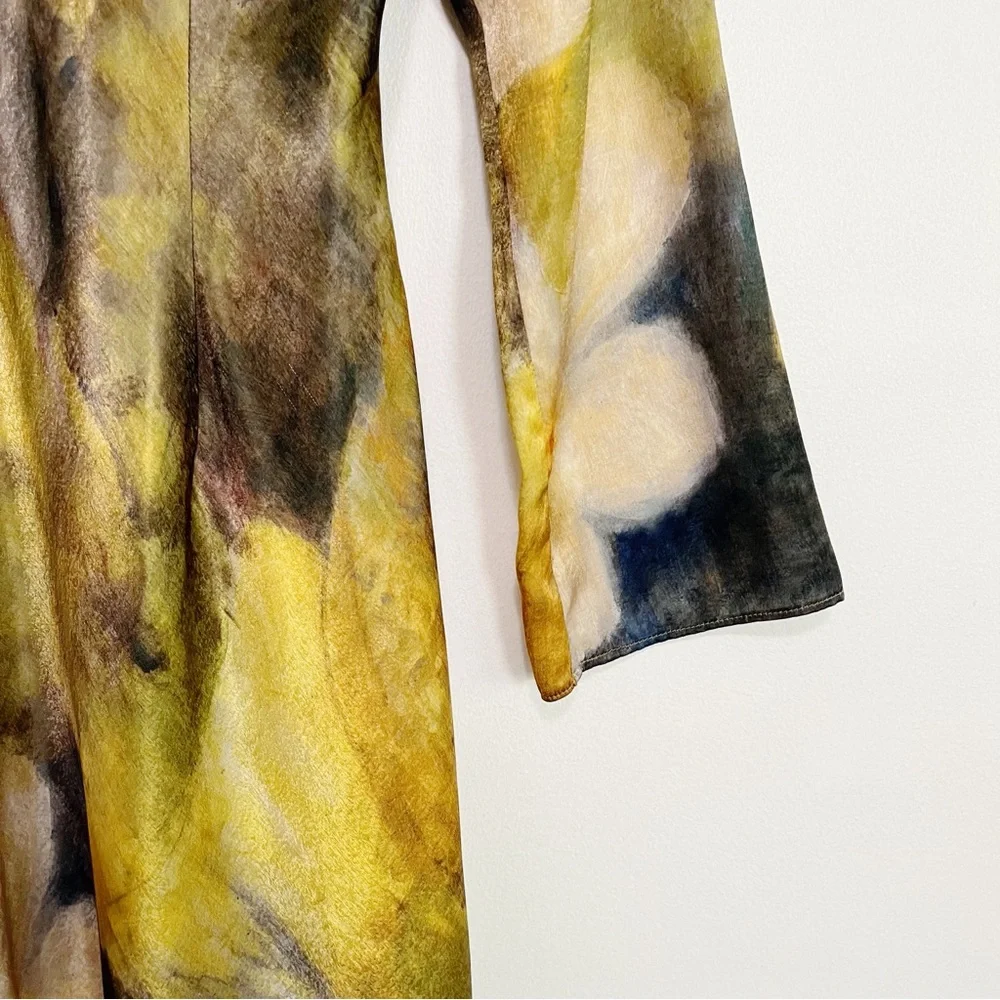 Zara Floral Maxi Dress - Green and Cream - Picture 9 of 13